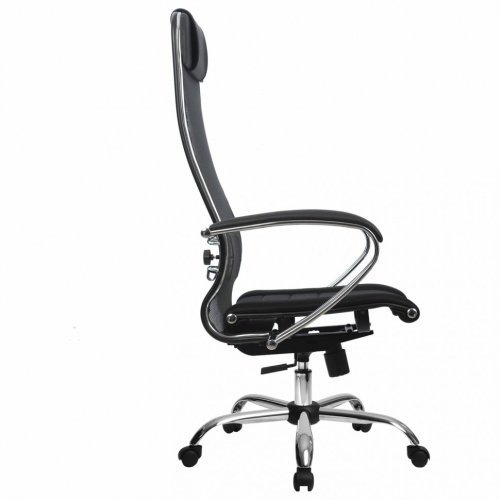 Кресло офисное Metta К-3 ткань/сетка, черное фото 10